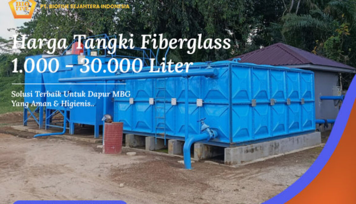 Harga Tangki Fiberglass 1.000 - 30.000 Liter